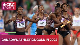 Canada's four gold medal performances in athletics at the 2022 Commonwealth Games in Birmingham