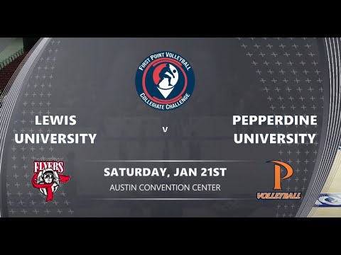 Волейбол Lewis vs Pepperdine | First Point Volleyball Foundation Collegiate Challenge