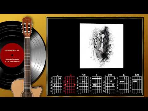 Para Sacarte de mi vida - Alejandro Fernández & Los Tigres del Norte (Karaoke, letra y acordes)