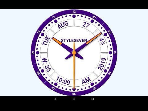 Informative Analog Clock Live Wallpaper-7 Video