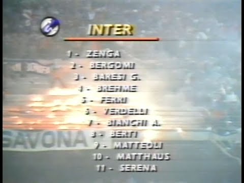 Inter Mailand - FC Bayern München (Uefa-Pokal Achtelfinale 88/89, Rückspiel, "Sportschau", ARD)