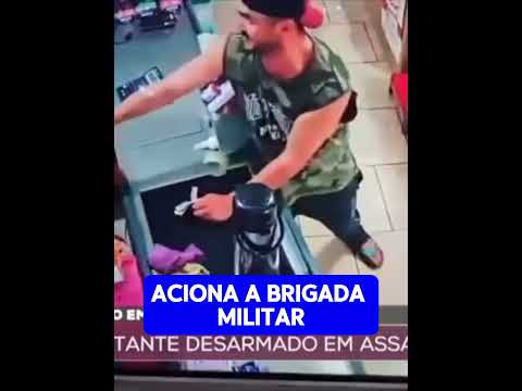 🚨 Assalto em mercado termina com reação surpreendente do dono em Guarani das Missões (RS)! 🔫📹