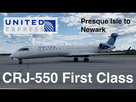 YouTube thumbnail for United Airlines Canadair (Bombardier) Regional Jet 550