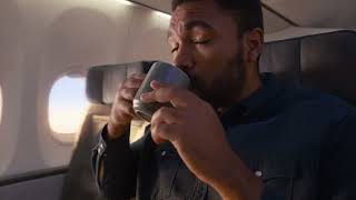 Alaska Airlines Feast in First Class.