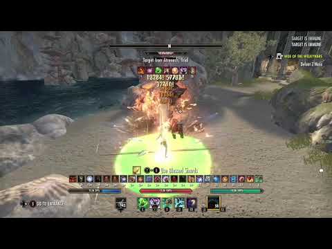 Breton Magicka Warden 96k+ dps (Markarth) Easy static non-dot rotation