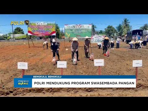 POLDA BENGKULU DORONG KEMANDIRIAN PANGAN LEWAT GERAKAN PENANAMAN JAGUNG SERENTAK TAHAP IV