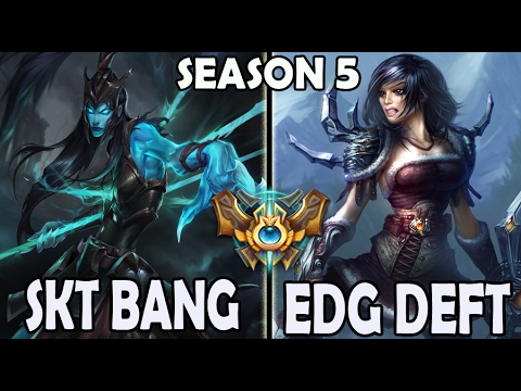 SKT T1 Bang Kalista vs EDG Deft Sivir ADC Ranked Challenger Korea