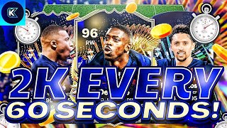 OMG! 2K EVERY 60 SECONDS EAFC 24 BEST TRADING METHOD (EA FC 24 SNIPING FILTERS & FLIPPING)