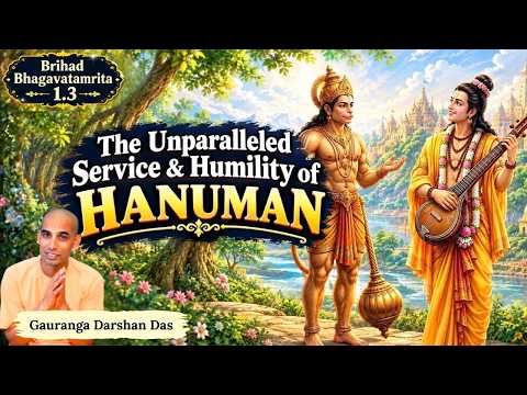 Brihad Bhagavatamrita 1.3 | The Unparalleled Service & Humility of HANUMAN | Gauranga Darshan Das