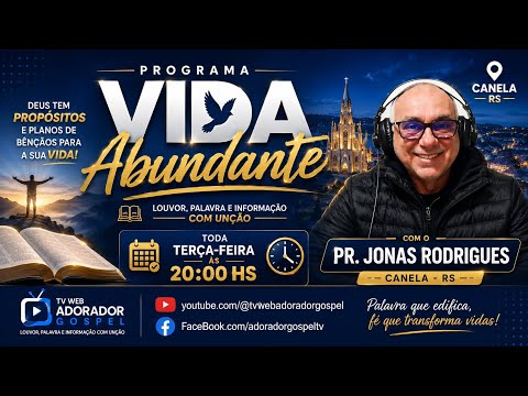 Transmissão ao Vivo da Rádio e TV Web Adorador Gospel