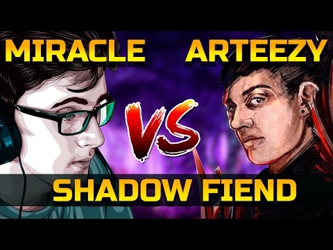 Miracle vs Arteezy 1x1 SOLOMID SHADOW FIEND 18k MMR