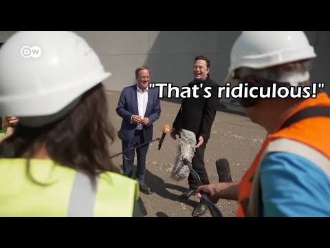 Elon Musk laughs maniacally when asked about water scarcity fears