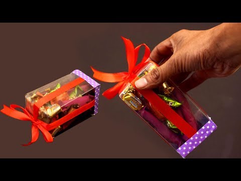 How to make : Transparent Gift Box - Easy DIY arts and crafts | AMAZING GIFT WRAPPING IDEAS