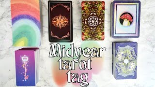 A midyear check in on my tarot collection (deck goblin edition) 🐳 #midyeartarottag VR