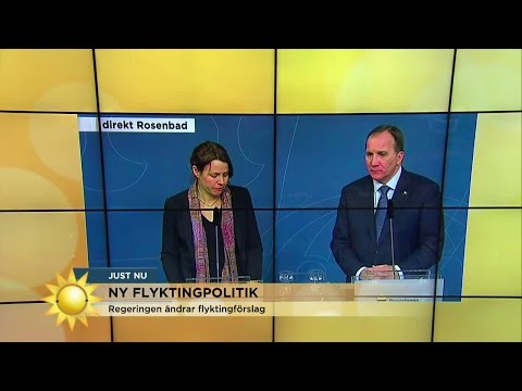 Regeringen ändrar flyktingpolitik *Betydligt mer restriktiv" - Nyhetsmorgon (TV4)