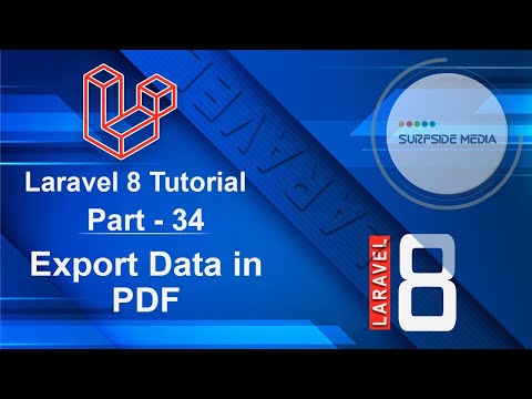 Laravel 8 Tutorial Export Data in PDF