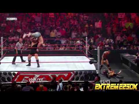 Randy Orton Vs. John Cena Vs. Big Show Vs. Triple H - HD Raw 15/06/09