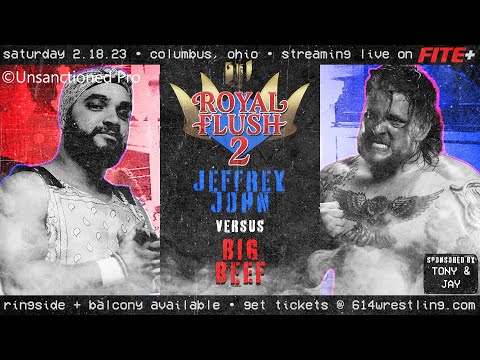 Jeffrey John vs Big Beef / Singles Match / Unsanctioned Pro Royal Flush 2 / WWE 2K22