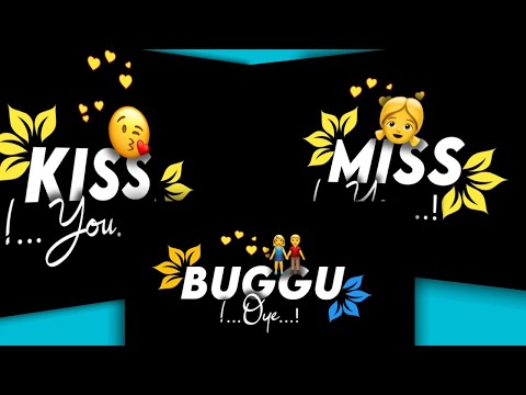 Mere buggu oye status | black screen WhatsApp status