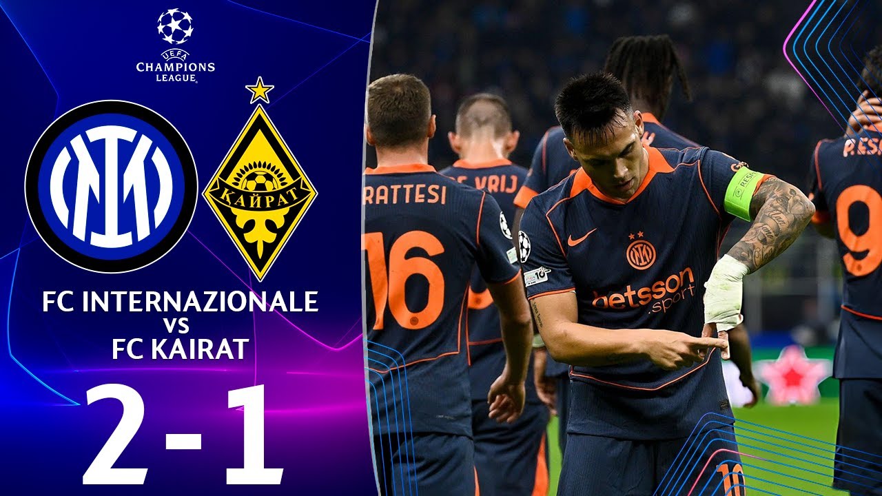 Inter vs Kairat Almaty Official Highlights