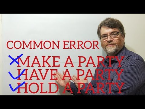英語講師Nick P レッスン (330) パーティーを開く、または投げる 作る、または祝うのではなく (English Tutor Nick P Lesson (330) Have Hold or Throw a party Not Make or Celebrate)