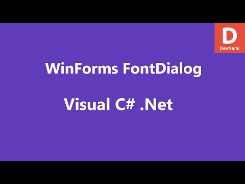 Visual C Font Dialog Control