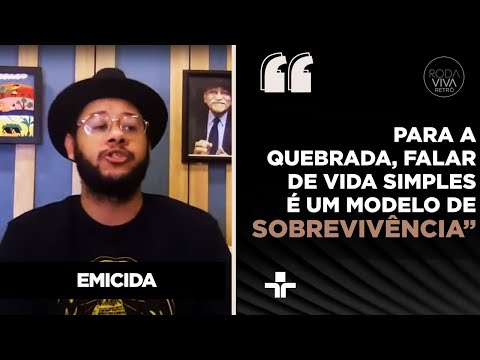 Poet Emicida on the importance of discussing mental health among young people from the outskirts