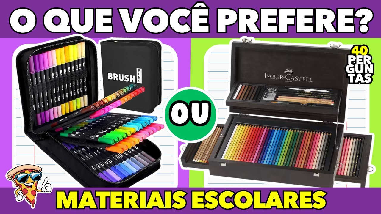 🔄 WHAT DO YOU PREFER? 🎒📝 SCHOOL SUPPLIES EDITION 📚 PIZZA QUIZ