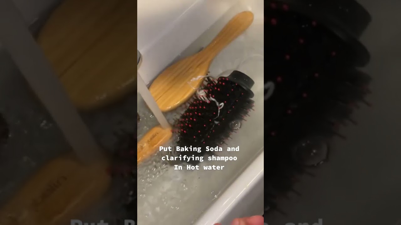 Clean Hairbrushes with me #hairbrushes #hairtutorial #haircaretips #hairgrowth #cleanhair #haircare