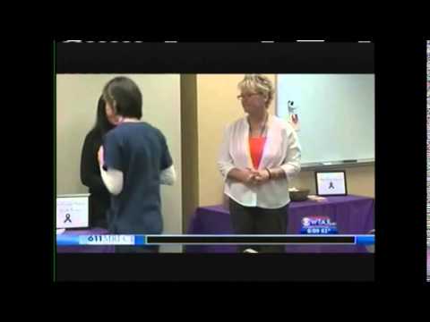 YTI Career Institute's domestic violence awareness event