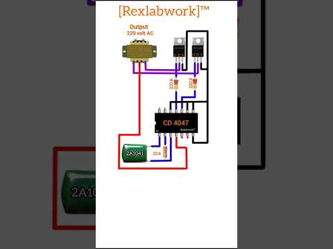 Electronic project 4047 IC से बनाएं एक powerful इनवर्टर#diycircuit #electrical #electronic
