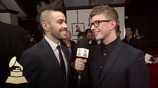 Max Schneider with Tyler Oakley | Red Carpet | 58th GRAMMYs