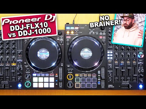 Pioneer DJ DDJ-FLX10 vs DDJ-1000 comparison - What's the difference? #TheRatcave