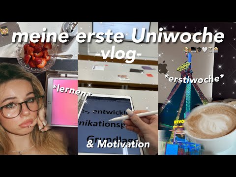 my first week of university VLOG 👩🏼‍🎓💻 first week of university, learning, freshman week, motivation