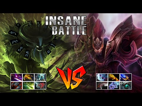 Insane battle Spectre full items vs Natures prophet full items - Godadico Dota