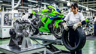 Download lagu Inside the Kawasaki Ninja ZX-10R: The Complete Manufacturing Process of a 200 HP Beast mp3