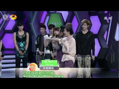 [ENG/中字/CUT/HD] 120609 EXO-M Happy Camp (Part 1/2) 湖南卫视 快乐大本营 (上)