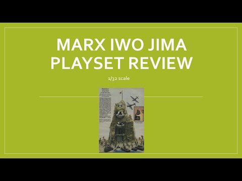 Marx Iwo Jima Mountain playset # 4314 (circa 1979) (1/32 scale)