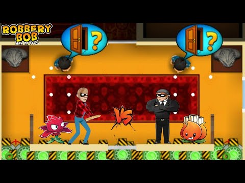 Robbery Bob #25 Use Two Super Thieves - PvZ 2 100 Plants Level 5 Vs Max Level Vs Zombies