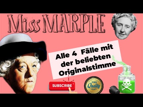 MISS MARPLE -  Alle 4 FÄLLE mit Mr. Stringer   DAS ORIGINAL !  #krimihörspiel   #missmarple  #retro