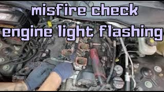 cadillac cts injector replacement missfire check engine light flashing