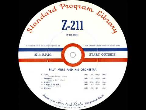1946 Billy Mills Orch. Hi-Fi Transcription: Evelina (instrumental)