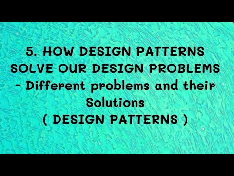 1 Introduction to Design Patterns Common Problems Benefits Of Design Pattern Types DP