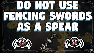 Do Not Use Fencing Swords as Weapons in Don't Starve Together - How To Use a Fencing Sword in DST