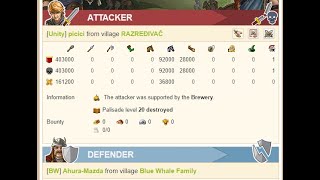 Travian 2x(europe20)- Big Hammer - Best server attacker - picici (razređivač)
