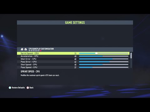 FIFA 22 Realistic Sliders Career Mode Update