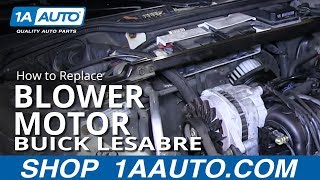 How to Replace Blower Motor 92-99 Buick LeSabre
