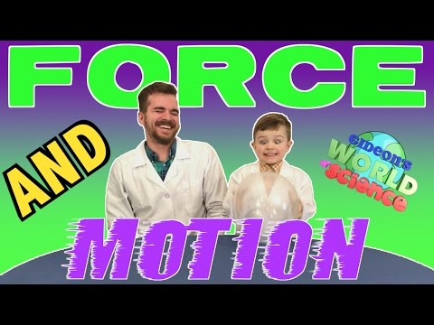 FORCE and MOTION | Cool Science Experiments for KIDS | Gideon's World of Science
