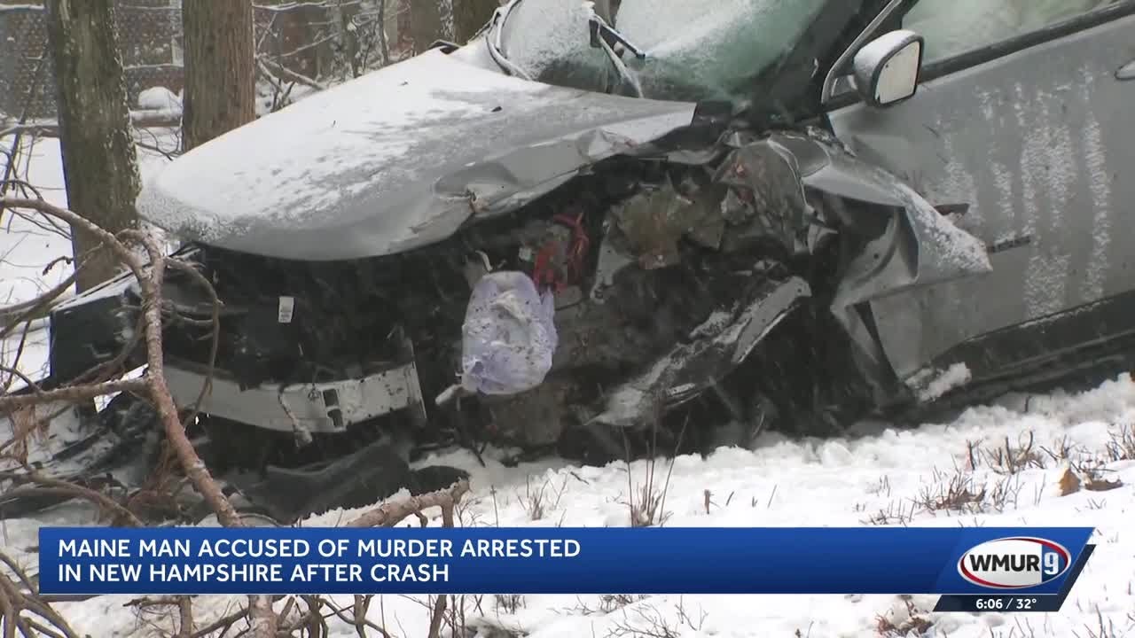 Maine man suspected in girlfriend's murder arrested after chase ends in New Hampshire