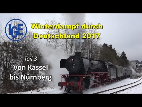 Winterdampffahrt durch Deutschland 2017 Teil 3/3